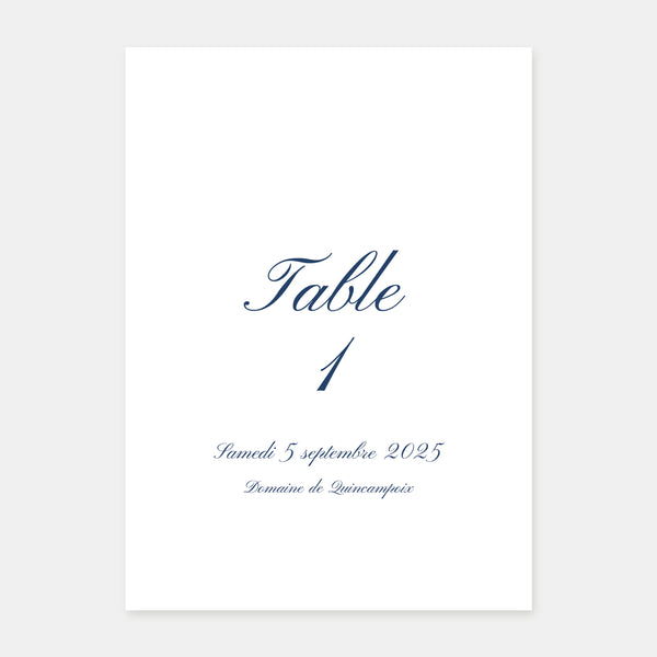 Marque table de mariage classique - 5ex