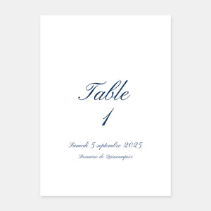 Marque table de mariage classique - 5ex