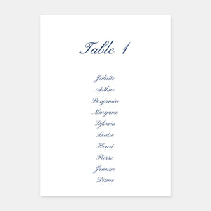 Plan de table de mariage classique - 5ex