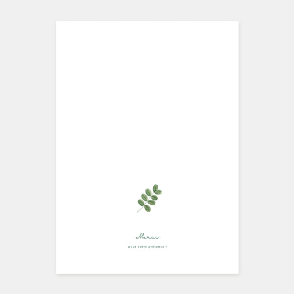 Umschlag für Hochzeitsheft mit Wildblumenmotiv