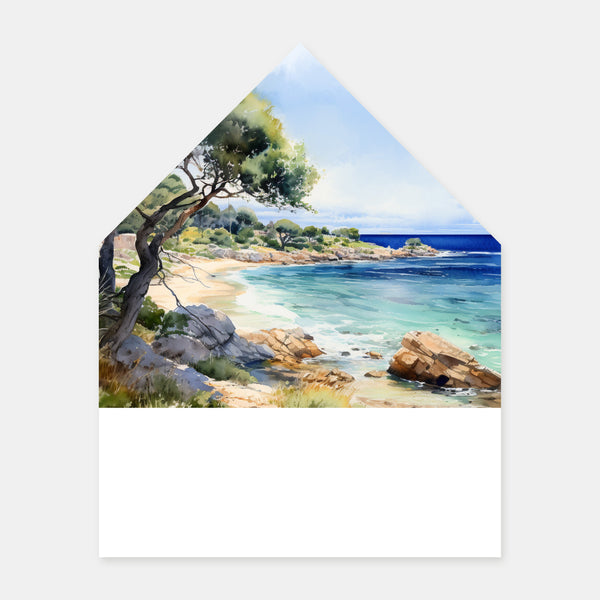 Lining envelope the South watercolor - 50ex