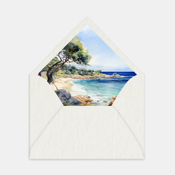 Lining envelope the South watercolor - 50ex
