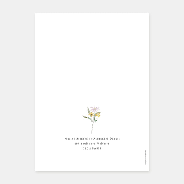 Hochzeitseinladung mit Landkranz