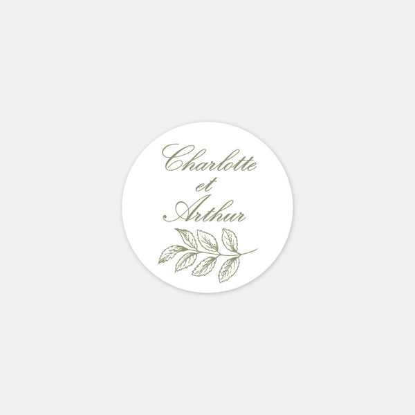 Stickers personnalisés toile de Jouy