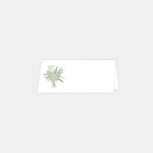 Marque place bouquet de mariage