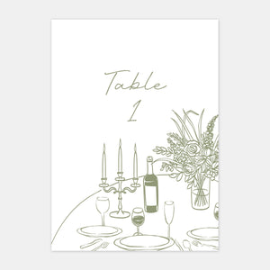 Marque table de mariage belle demeure - 5ex
