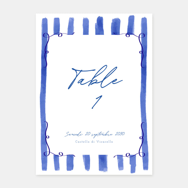 Pretty lines table marker - 5 copies
