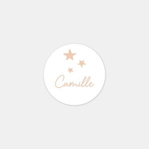 Stickers personnalisés naissance pluie d'étoiles