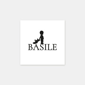 Tampon personnalisé silhouette garçon