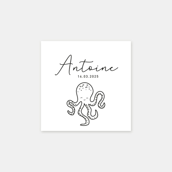 Personalisierter Oktopus-Stempel
