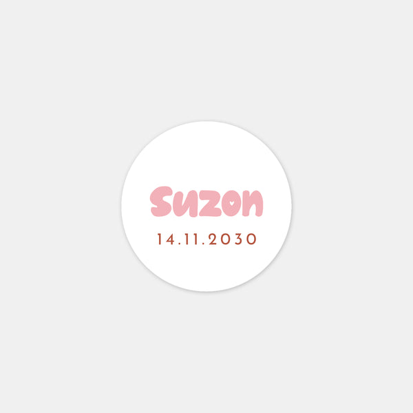 Personalized name stickers pop girl