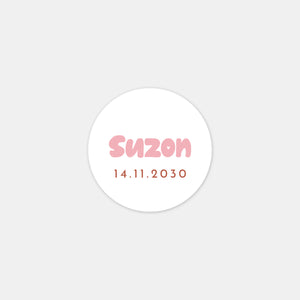 Stickers personnalisés prénom pop fille