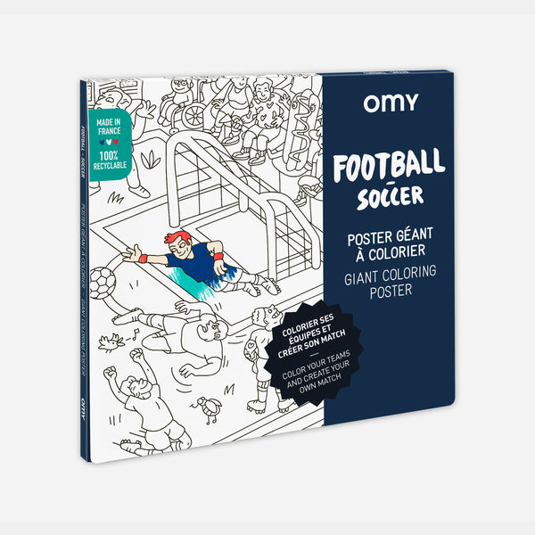 Riesiges Malposter Fußball