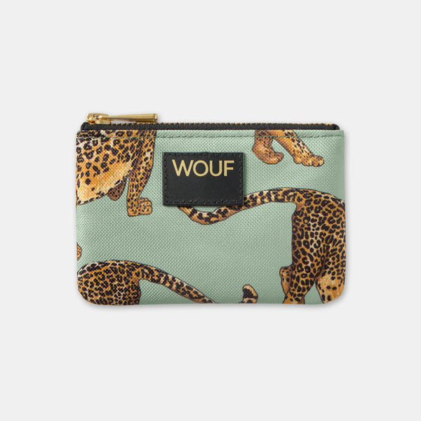Mini-Clutch mit Leopardenmuster