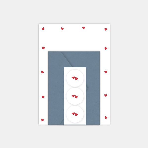 Stationery set - hearts