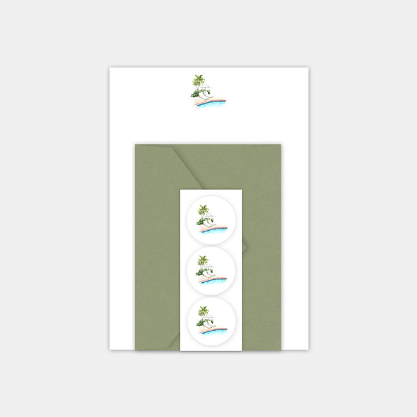 Briefpapier-Set – Schwimmbad