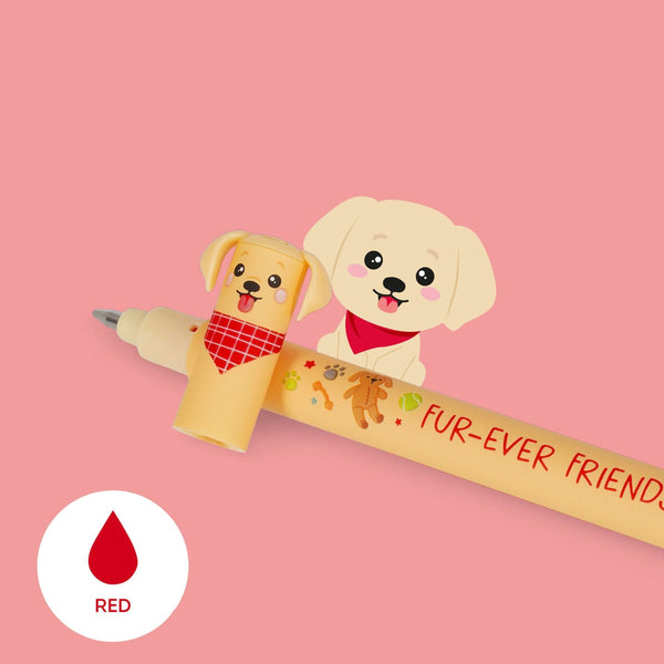 Set de 3 stylos encre gel effaçables - Chiens