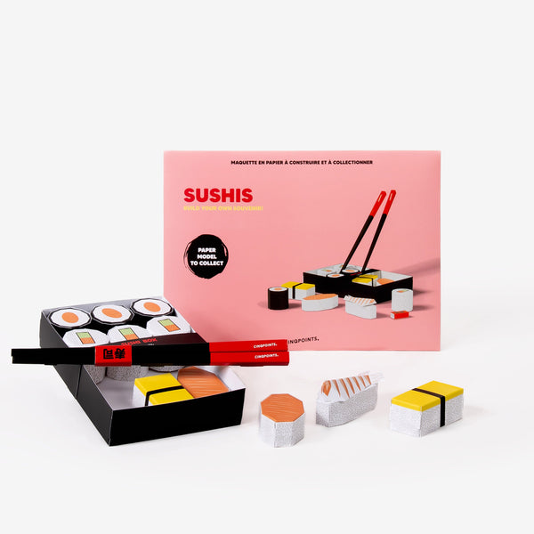 3D-Papiermodell - Sushi