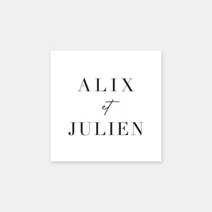 Unauffälliger, moderner personalisierter Stempel