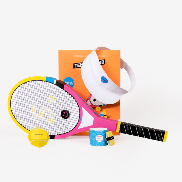 3D-Papiermodell - Tennisclub
