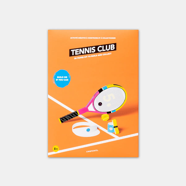 3D-Papiermodell - Tennisclub