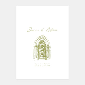 Livret de mariage gravure vignoble