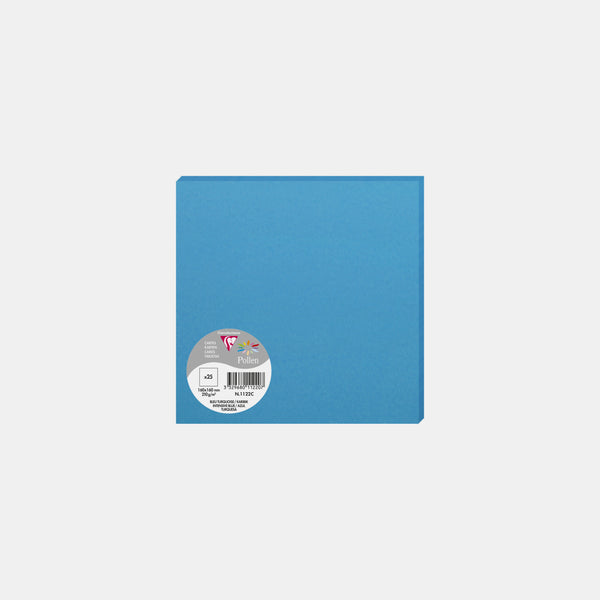 Card 160x160 vellum 210g turquoise blue Pollen