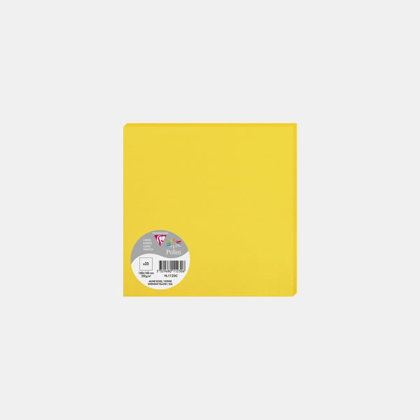 Card 160x160 vellum 210g sunny yellow Pollen