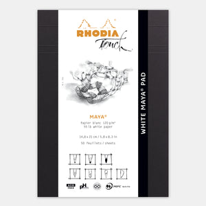 Bloc maya A5 uni papier blanc 120 g/m²