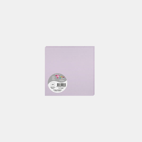 Karte 135x135 Pergament 210g Glyzinienpollen