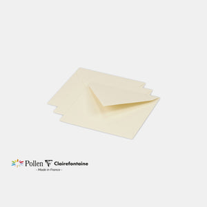 Umschlag 120x120 Pergament 120g Elfenbeinpollen