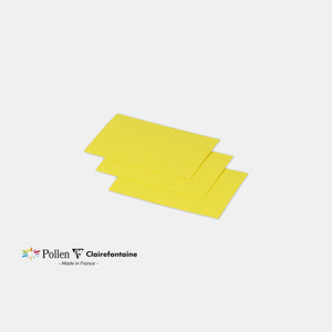 Carte 70x95 velin 210g jaune soleil Pollen