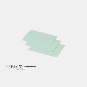 Carte 70x95 velin 210g vert jade Pollen
