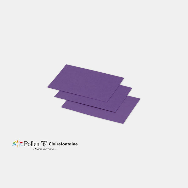 Carte 70x95 velin 210g violine Pollen