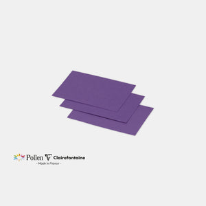 Carte 70x95 velin 210g violine Pollen