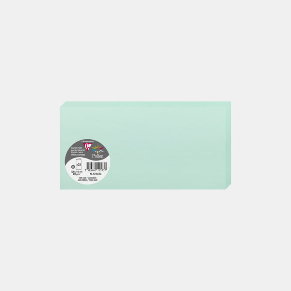 Pre-folded card 213x213 vellum 210g jade green Pollen
