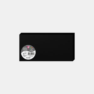 Carte pré pliée 213x213 velin 210g noir Pollen