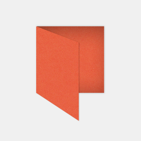Carte pré-pliée 130x260mm kraft terracotta