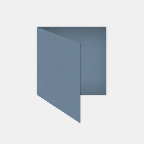 Carte pré-pliée 130x260mm kraft bleu jean