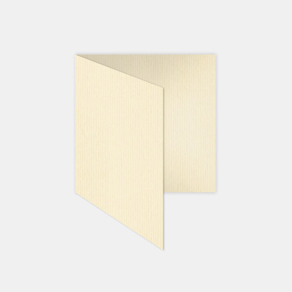 Carte pré-pliée 130x260mm vergé ivoire