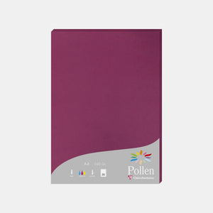 Feuille A4 velin 160g framboise Pollen