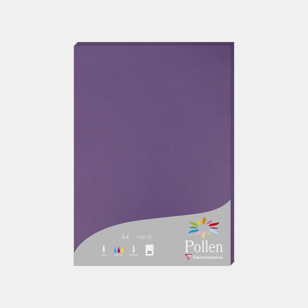 Feuille A4 velin 160g violine Pollen