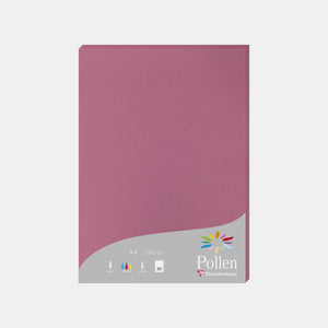 A4-Pergamentblatt, 160 g, rosa Hortensienpollen