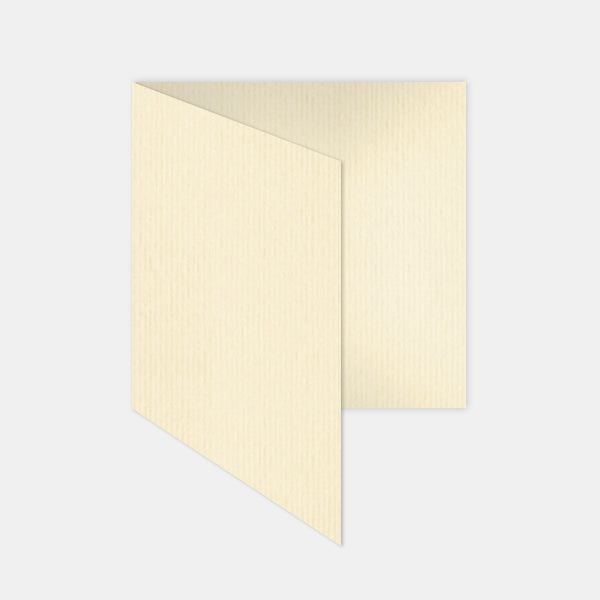 Carte pré-pliée 145x290mm vergé ivoire