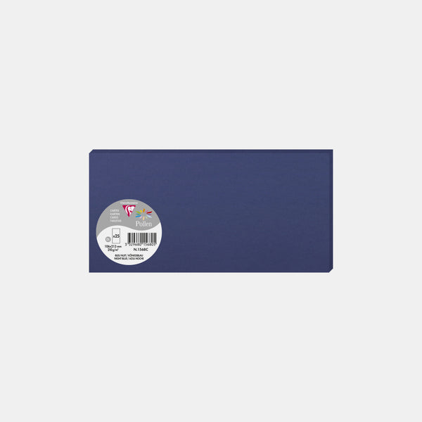 Card 106x213 vellum 210g midnight blue Pollen
