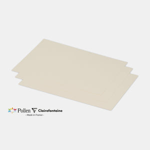 Carte 158x222 velin 210g ivoire Pollen