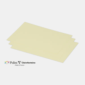 Carte 158x222 velin 210g jaune canari Pollen