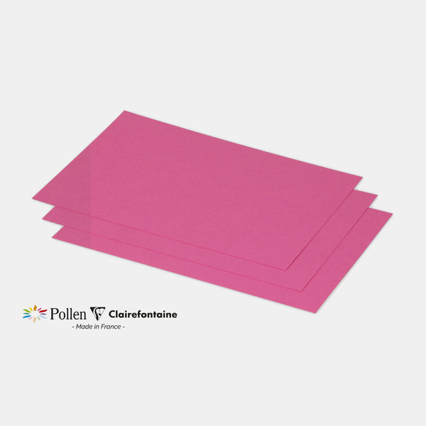 Carte 158x222 velin 210g rose fuchsia Pollen