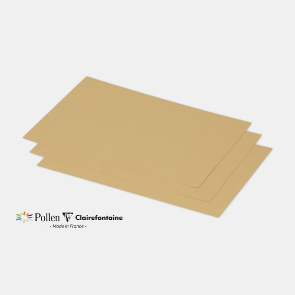 Carte 158x222 velin 210g caramel Pollen