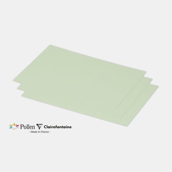 Carte 158x222 velin 210g vert Pollen